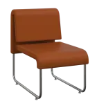 FLEXI LOUNGE, židle, ekokůže oranžová